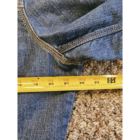 Kikit Jeans Frayed Denim Jean Jacket XL Women's Button Up Front Pockets - Picture 5 of 7